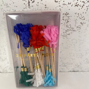 Meri Meri 24 Colorful Party Pick Set